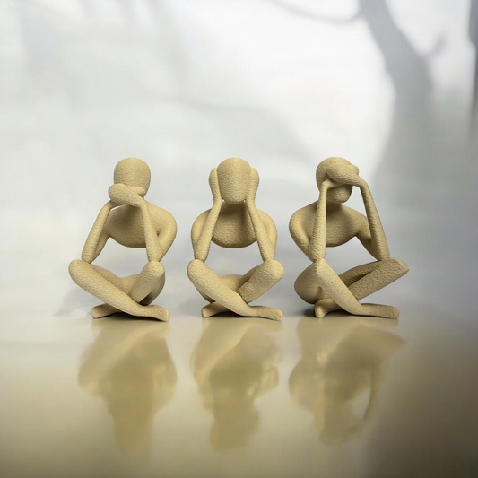 Taub, stumm und blind - Statuen Set