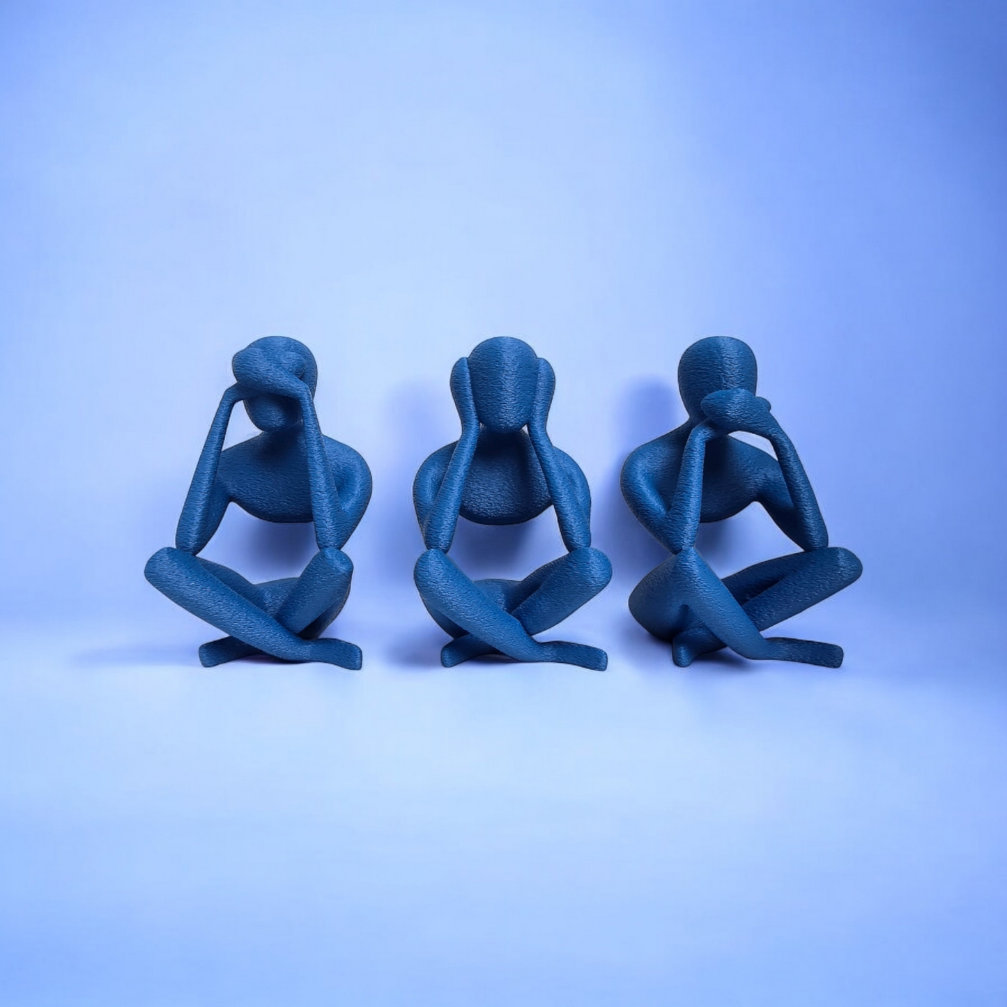 Taub, stumm und blind - Statuen Set