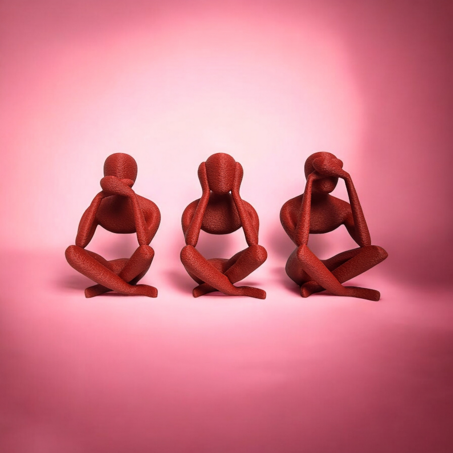 Taub, stumm und blind - Statuen Set