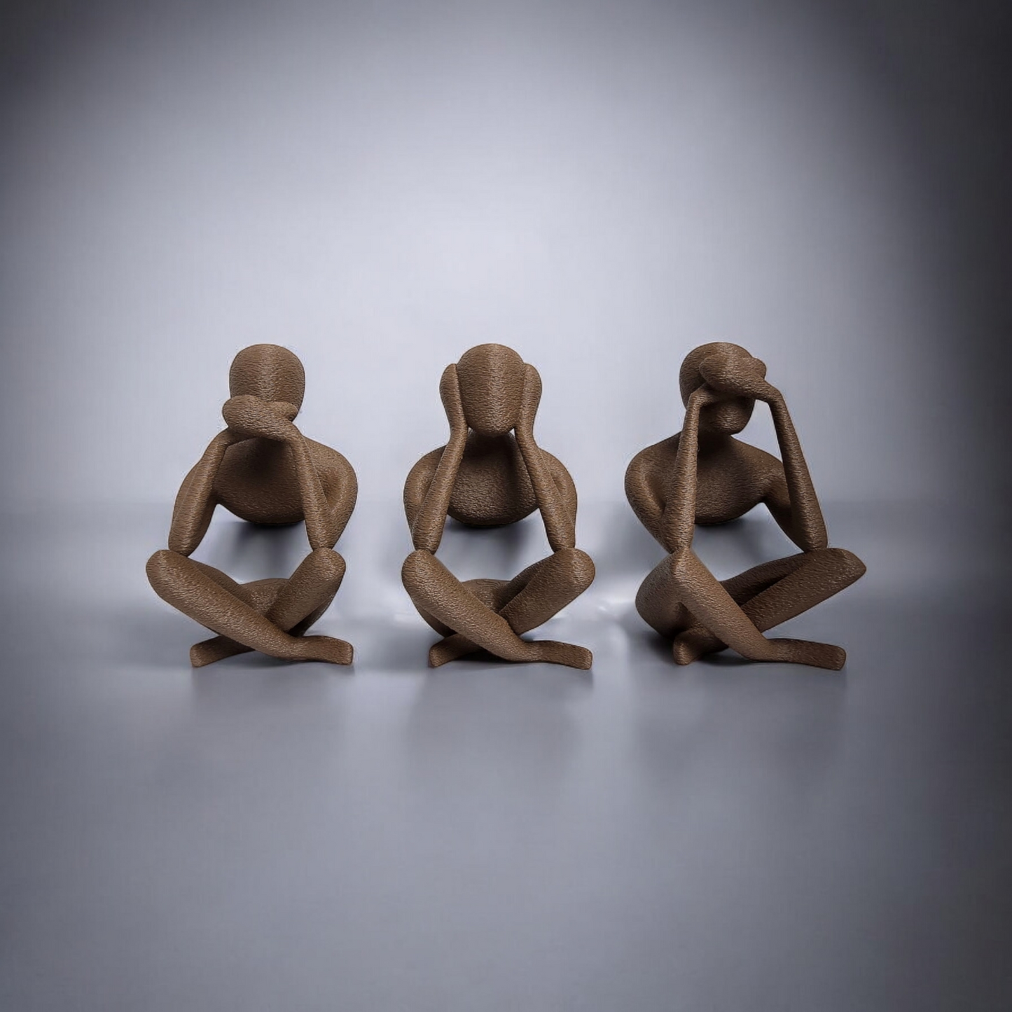 Taub, stumm und blind - Statuen Set